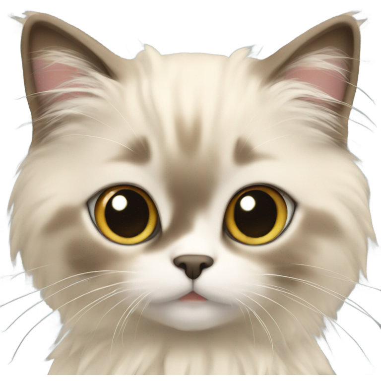 Beige baby ragdoll cat