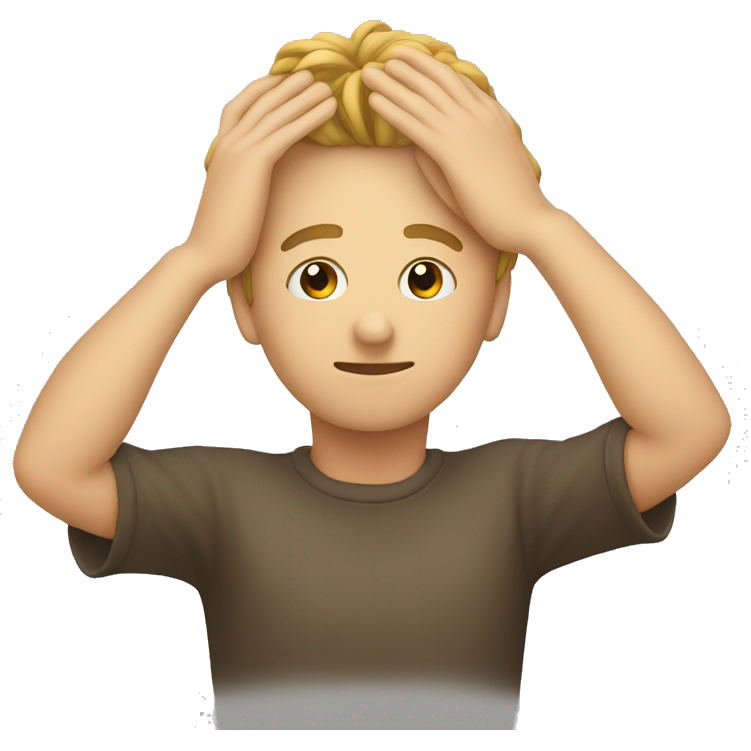 Hand on head