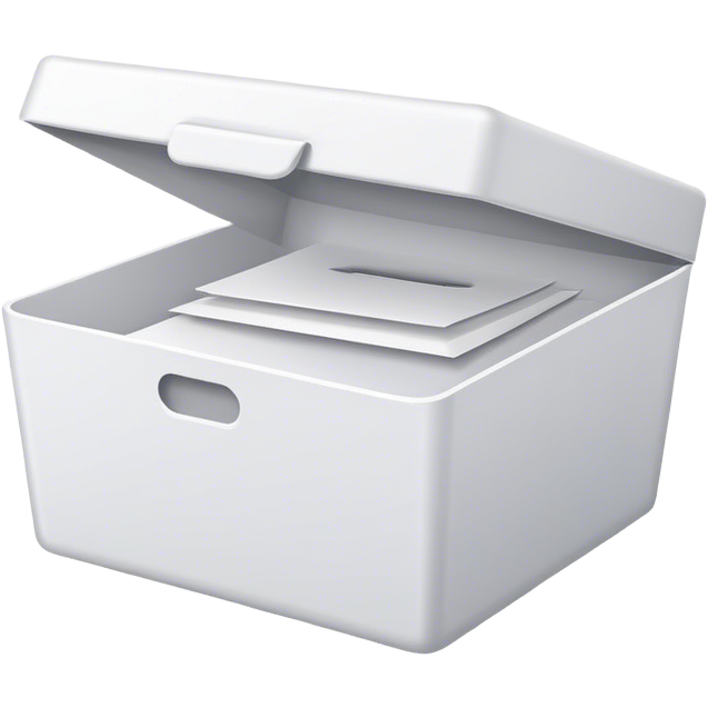 Paper icon with lid on it