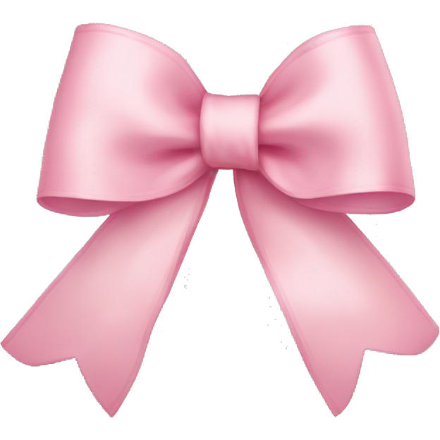 Light pink ribbon bow