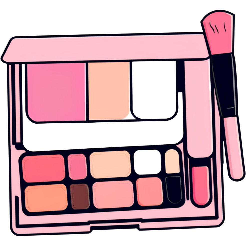 Pink makeup palette
